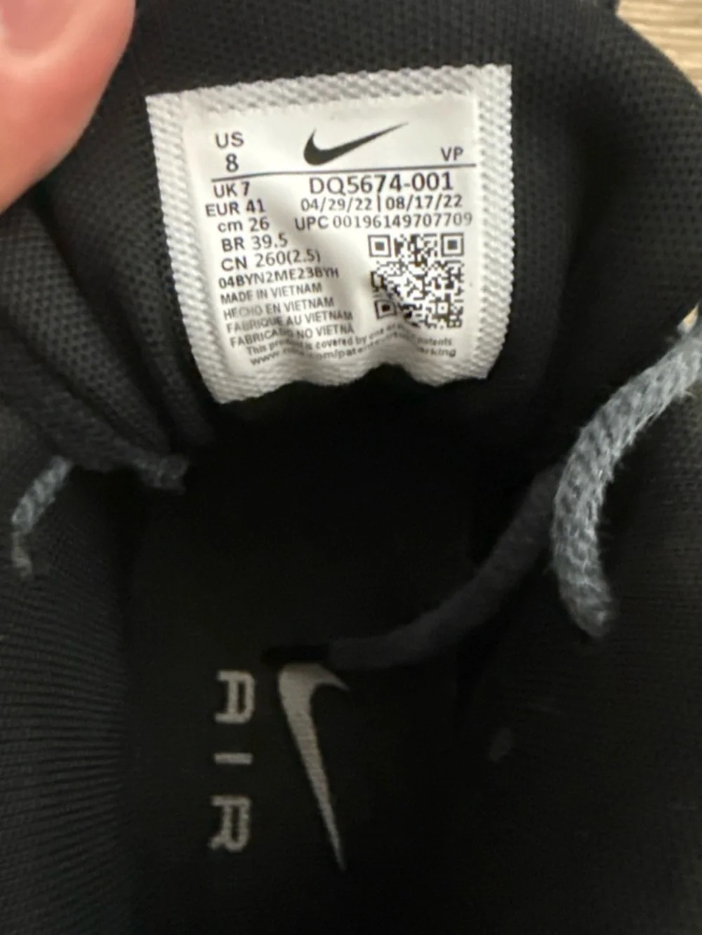 Stussy x Nike Air Penny 2 Black Canvas High Top Sneakers Mens Size 8 DQ5674-001